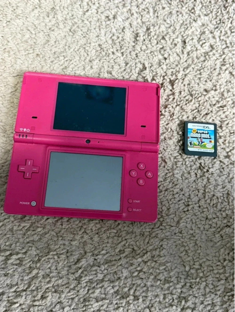 nintendo ds with mario